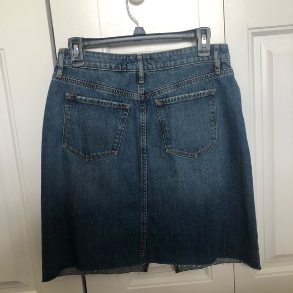 LOFT Distressed Jean Skirt - Picture 2 of 5